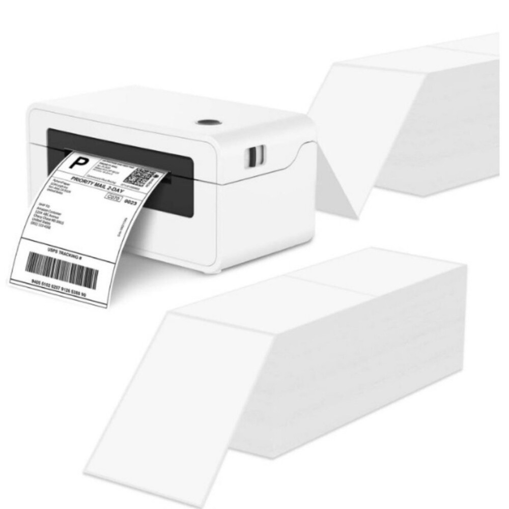 Direct Thermal Shipping Labels for Zebra & Rollo Printers, Fanfold 500 PCS 4x6” - Picture 5 of 16